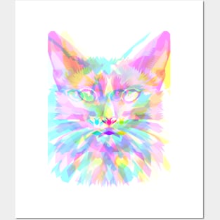 Artistic Cat Decor Posters and Art